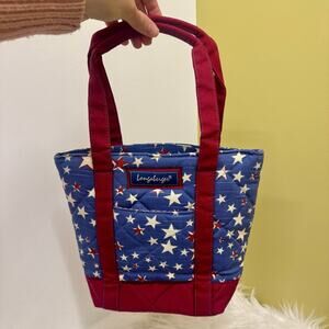 Longaberger Quilted Tote Cooler Bag Purse Patriotic Americana Stars July 4